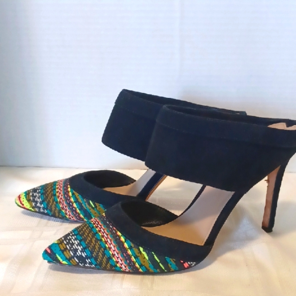 Via Spiga, 4" Colorful Patterned Women's Heels. Sz 8.5